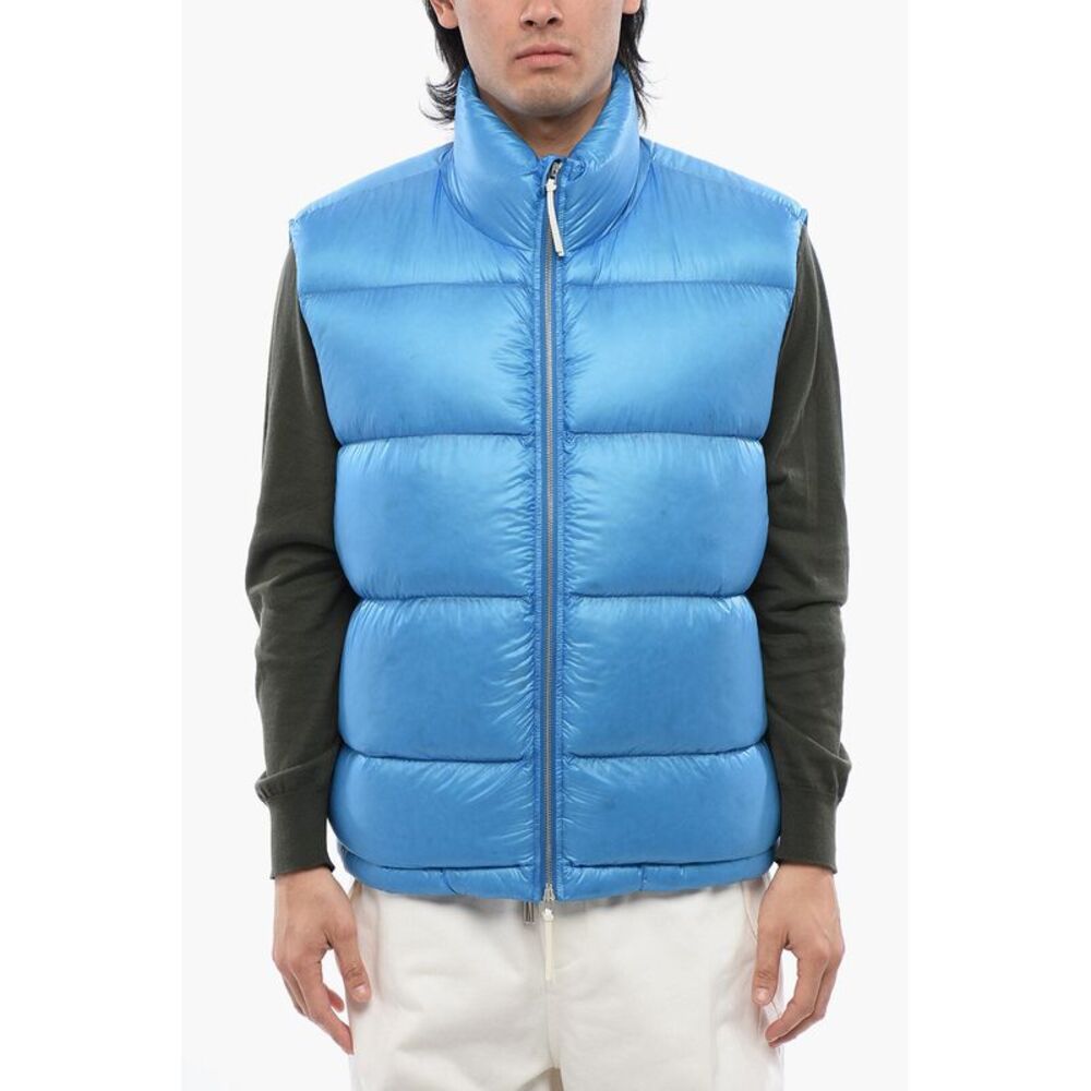 Recycled Nylon Sleeveless Puffer with Front Zip